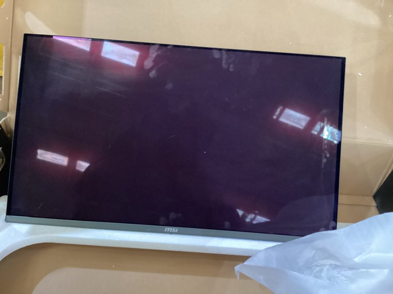 Condition photo showing As Is for msi mpg 321urx qd-oled, 32\\\" 4k uhd quantum dot oled gaming monitor, 3840 x 2160, 0.03ms, 240hz, true black hdr 400, 90w usb type c, hdmi, dp port mpg 321urx qd-oled 32 inch 3840 x 2160 (4k) 240 h no power  cord