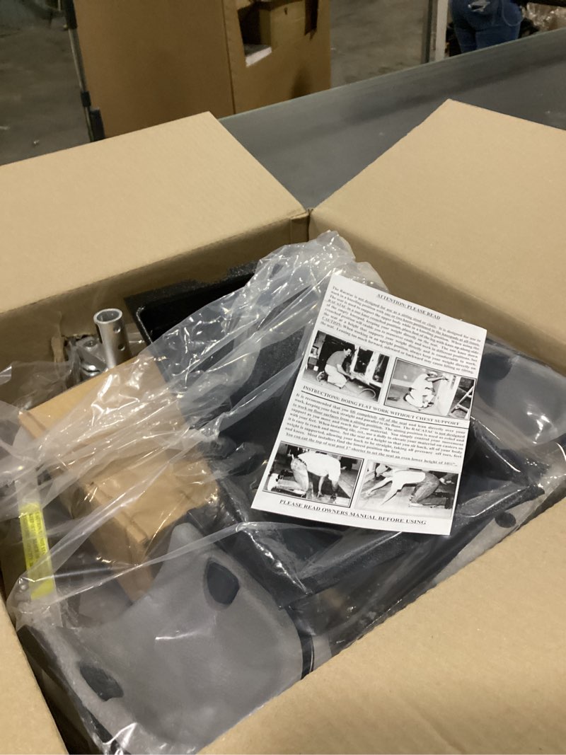 Condition photo showing Good Condition for Racatac Kneeling Sitting Creeper, 3 Inch Casters, Knee Pads, Adjustable Seat, Made in The USA, 01RAC3 3 Inch Standard