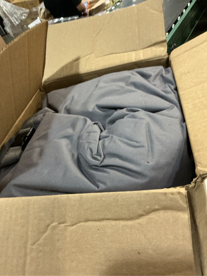Condition photo showing Good Condition for cover for patio furniture table and chairs square 92 x 92 inch 600d tough canvas waterproof square lawn patio set cover square - 92''l x 92''w x 32''h grey