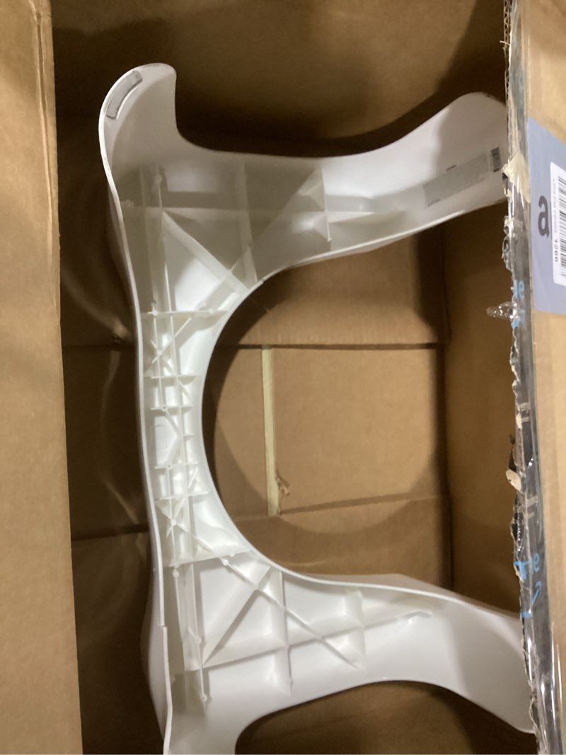 Condition photo showing As Is for Squatty Potty Simple Curve Bathroom Toilet Stool 7" White