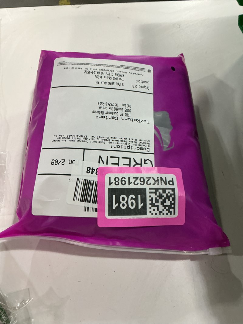 Condition photo showing New/Like New for 8 Packs Curly Crochet Hair GoGo Curl Crochet hair for Women Natural Black Deep Wave Braiding hair,Synthetic Bohemian Crochet Braid Water Wave Crochet hair Extensions(18inch, 1B) 1B 18 Inch