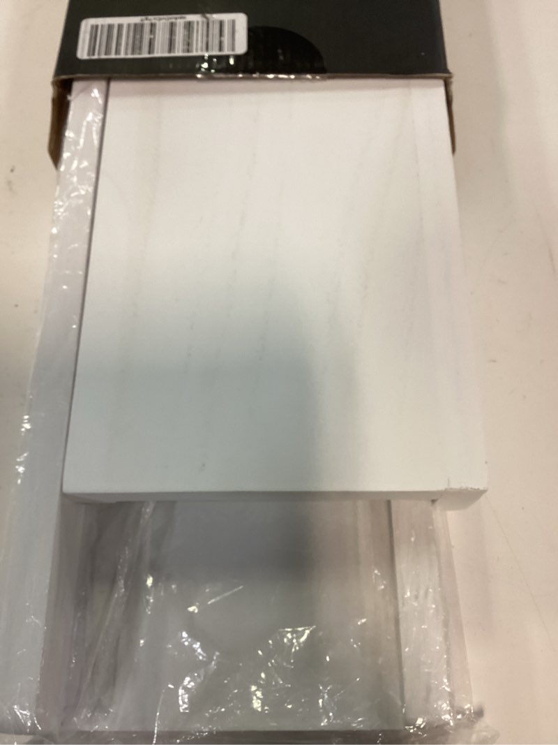 Condition photo showing Good Condition for love-kankei floating shelves wall mounted set of 2, 24 inch wood storage wall shelves for bedroom living room bathroom kitchen office and more white white 24 inch