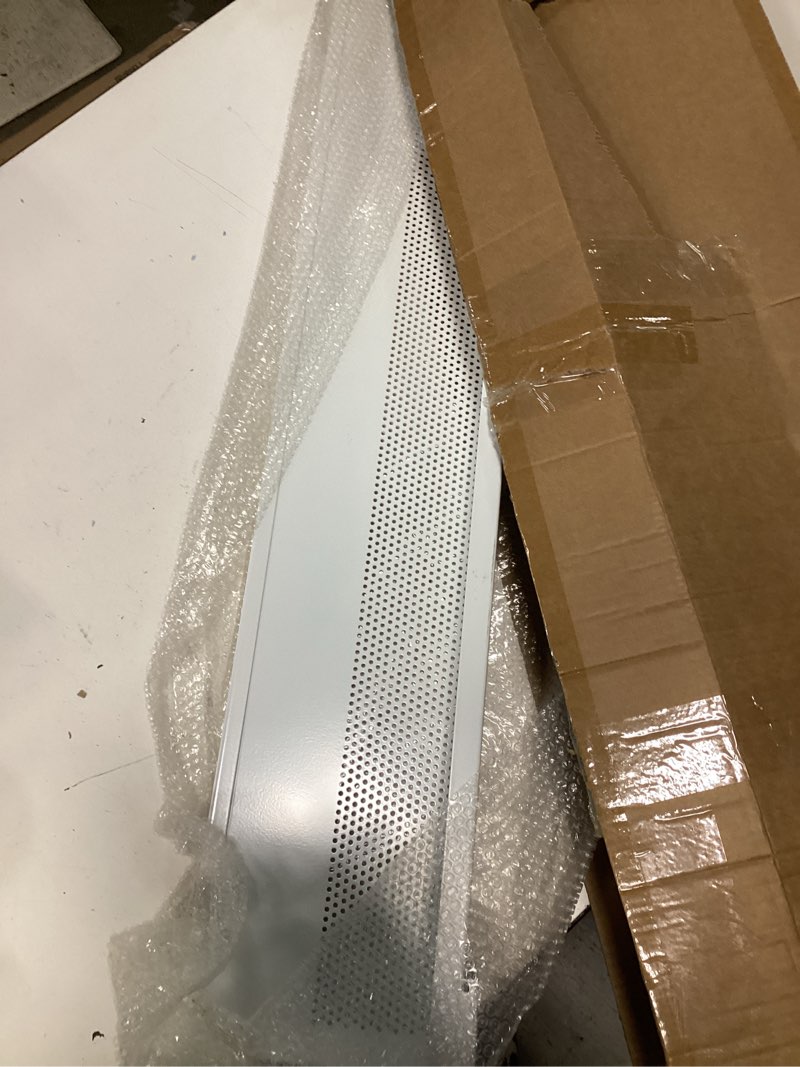 Condition photo showing New/Like New for 4ft baseboard heater cover for baseboard heating with left and right endcaps, baseboard radiator covers for replacing old and rusty looking electric and baseboard covers for heaters