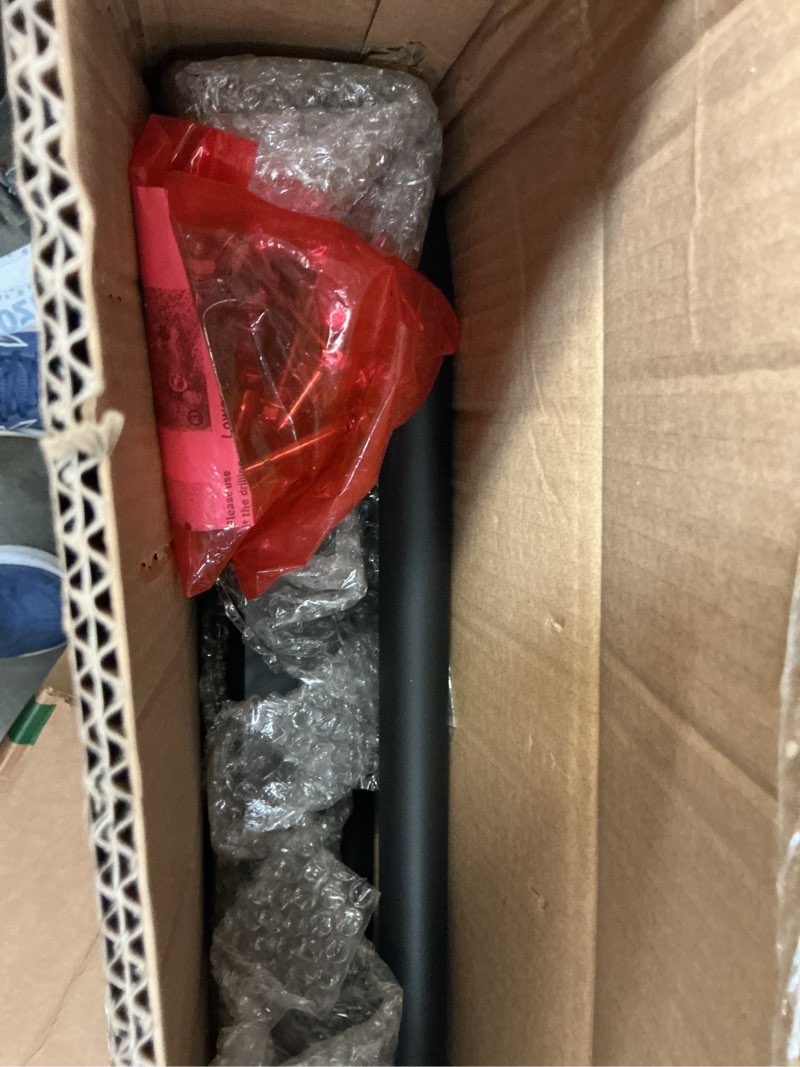 Condition photo showing Good Condition for 28"-8.5" l x 35.5" h single post wrought iron handrails for outdoor 1-3 steps, metal outdoor stair railing, railings for steps,fits garage, porch. black