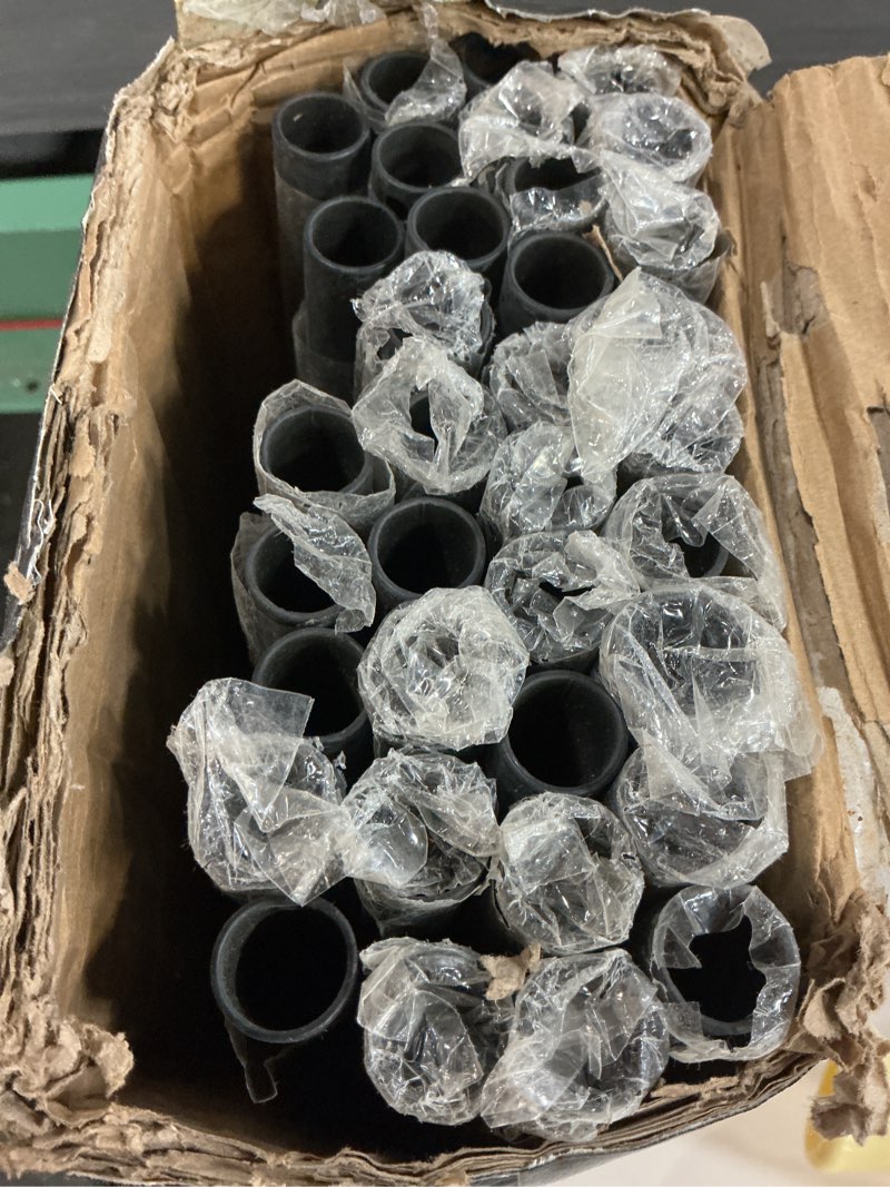 Condition photo showing Good Condition for Iron Stair Balusters 5/8" Round x 44" Long, Hollow Wrought Round Spindles for Indoor Staircase, Powder Coated –(Satin Black) 50 Pack Round Plain 50