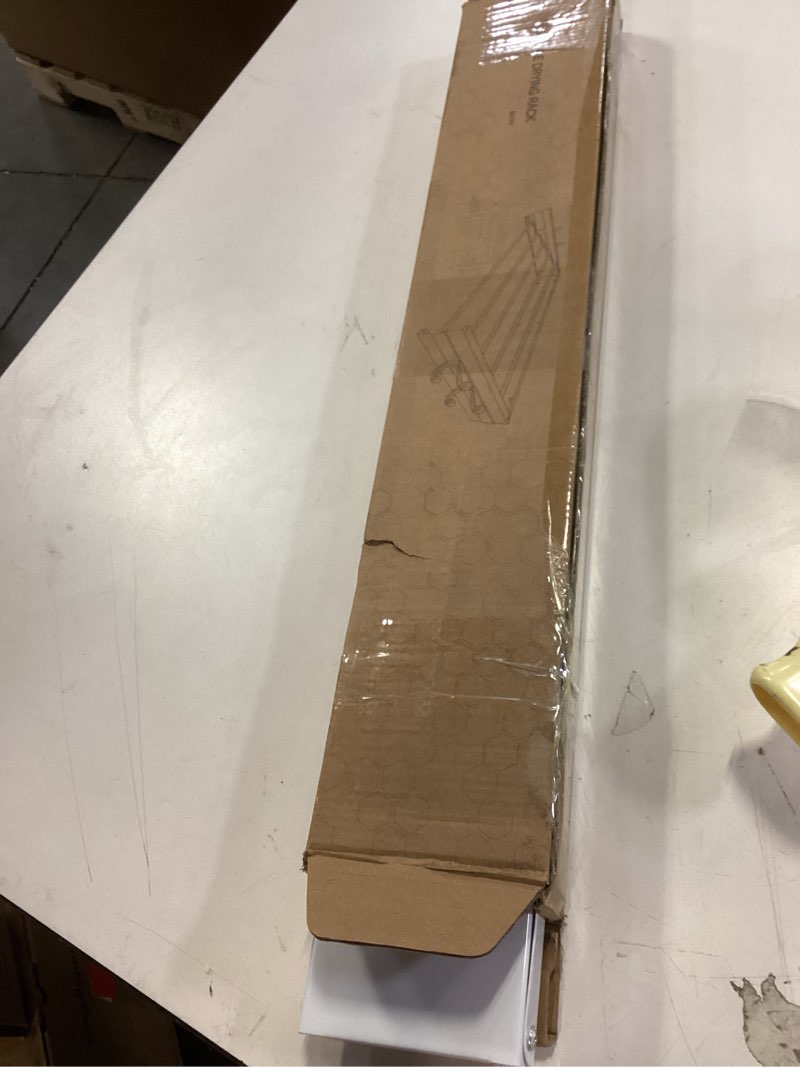 Condition photo showing New/Like New for Laundry Drying Rack, Collapsible Wall Mounted Clothes Drying Rack - Foldable,Space Saving, 13.2 Linear Ft, 5 Aluminum Rods, 60 lb Capacity (White, 23.6" Wide) White 23.6" Wide