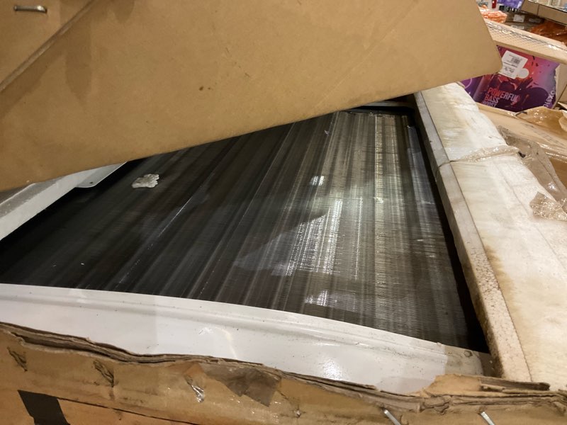 Condition photo showing As Is for LG 18,000 BTU Window Air Conditioner with Heat, 230/208V, Cools 1,000 Sq.Ft. for Bedroom, Living Room, Basement, Apartment, with Remote, 2 Speeds, 24-Hour Timer, White Bright White 18000 BTU Electronic 230V