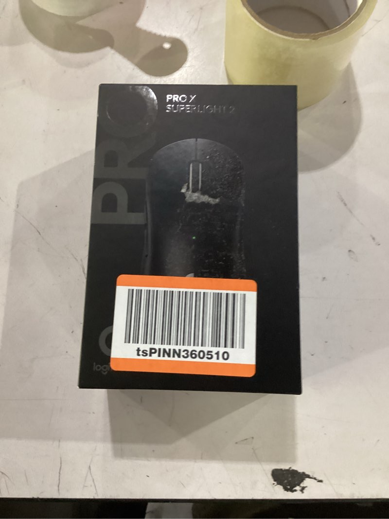 Condition photo showing As Is for incomplete  missing usb cable*logitech g pro x superlight 2 wireless gaming mouse, 60g pro-grade with 5 programmable buttons, 44k dpi sensor, 8khz report rate, usb-c charging for pc/mac - black black classic 8k polling