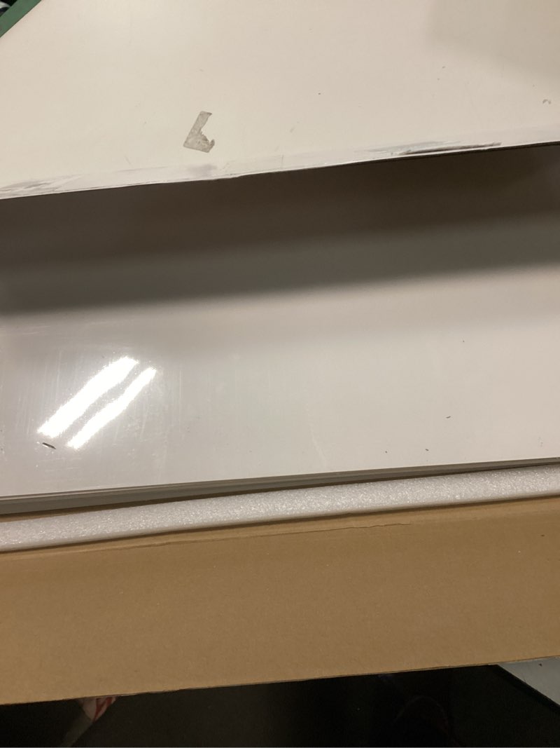 Condition photo showing New/Like New for 10-Sheet Subway Peel and Stick Backsplash, 12" x 24" Glossy Pure White Acrylic Self Adhesive Waterproof Wall Stickers, Stick on Tiles for Kitchen Bathroom Shower Pure White 12" x 24" (10 Sheets)