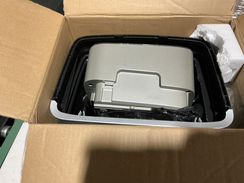 Condition photo showing As Is for bonsen 14-sheet paper shredder for home office, heavy duty cross cut shredder with 5.3 gal pullout bin, quiet shredder for cds/credit card/staple, p-4 security, anti-jam system 14-sheet cross cut