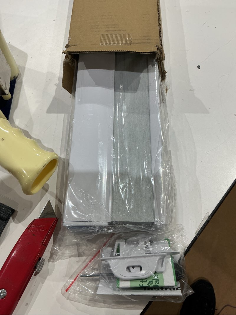 Condition photo showing Good Condition for no drill cellular shades for indoor windows, thermal insulating & noise reducing honeycomb blinds, free stop cordless blackout shades, white,53" w x 64" h 53"w x 64"h white(blackout)