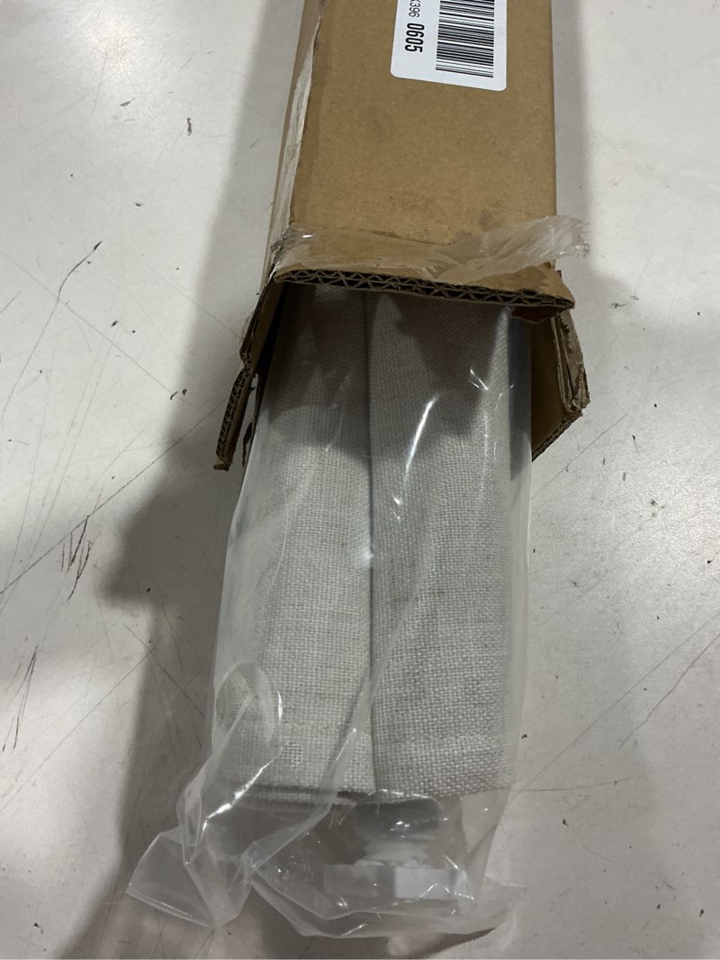 Condition photo showing Good Condition for lazblinds no tools no drill cordless roman shades for windows, blackout thermal insulated uv blocking window blinds, room darkening fabric blinds for indoor windows, 20'' w x 48'' h, off white blackout - off white 20" w x 48" h