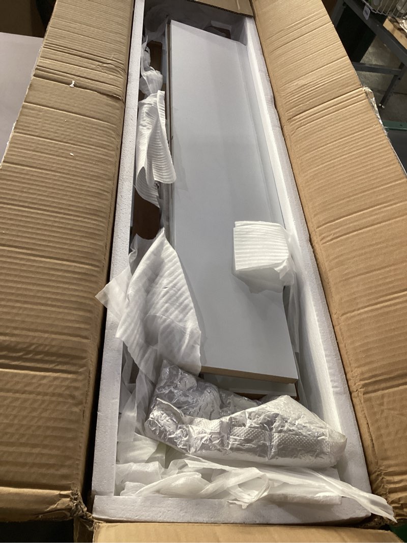 Condition photo showing Good Condition for vidaXL Radiator Cover Cabinet, Decorative Heater Protector for Home, Childproof Baseboard & Electric Eating, MDF Construction with Water-Based Lacquer Finish, 67.7 x 7.5 x 31.9, White 44.1" x 7.5" x 32.1" White 1