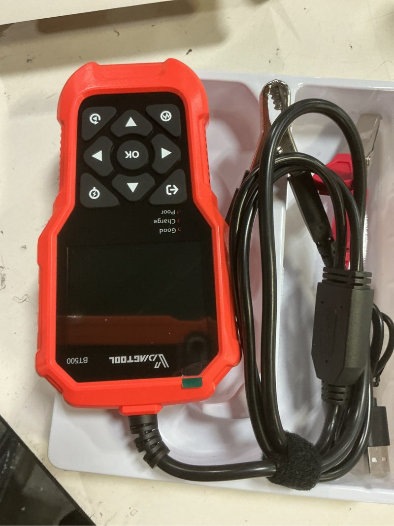 Condition photo showing Good Condition for car battery tester 6v 12v 24v vdiagtool bt500, 5-3000 cca battery load tester, starter alternator tester automotive charging cranking system analyzer for car truck motorcycle suv atv boat
