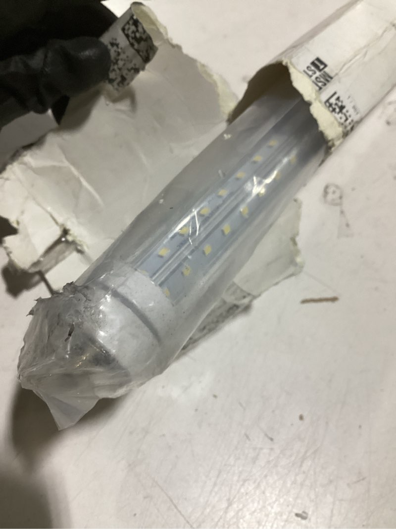Condition photo showing Good Condition for lightingwill led t8 light tube 4ft, daylight white 5000k, dual-end powered ballast bypass, 2000lumen 18w (40w equivalent fluorescent bulb replacement), clear cover, ac85-265v lighting fixture, 1 pack daylight white 1 count (pack of 1)