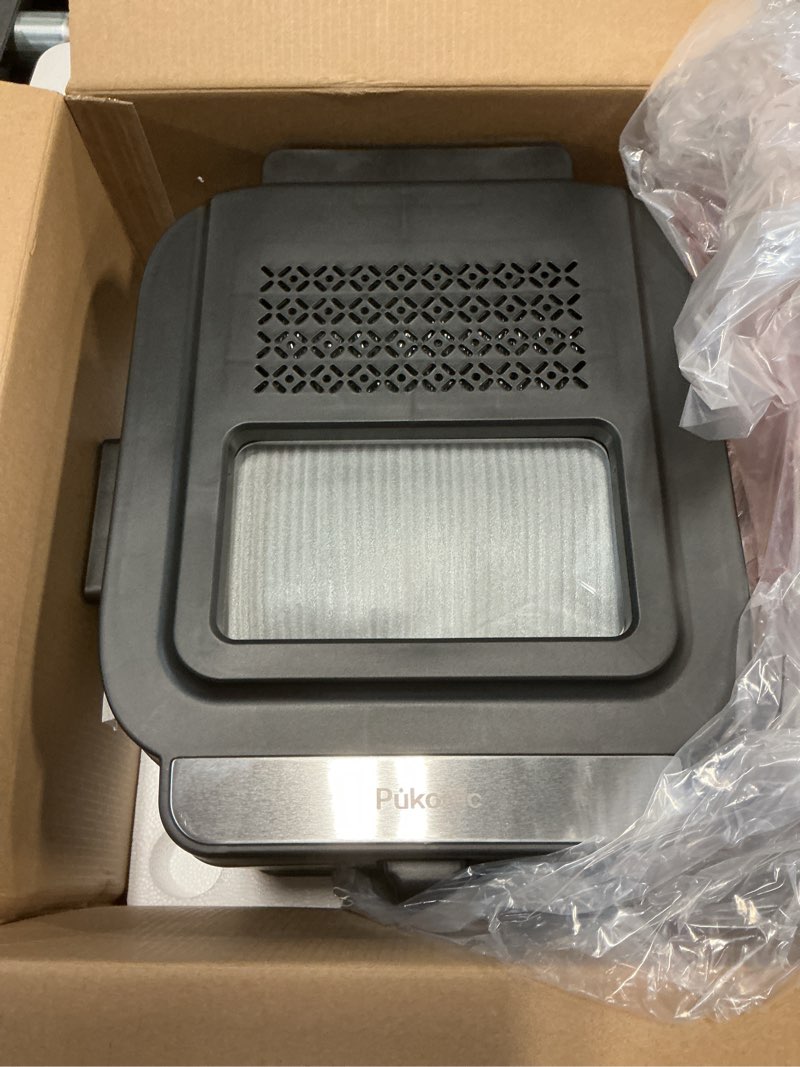 Condition photo showing Good Condition for Pukomc 2.5L Electric Deep Fryer,Adjustable Temperature fryer pot with basket for Home Use,Removable Lid and Non-Stick Inner Pot Easy to Clean 2.5 Liters