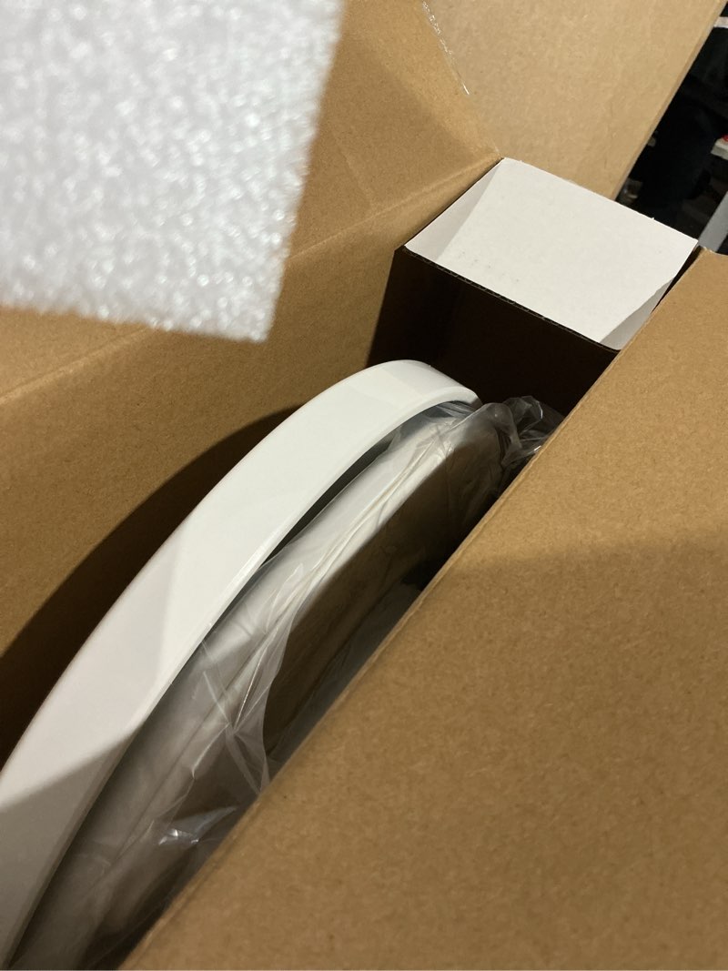 Condition photo showing As Is for kohler k-10515-0 purewarmth heated quiet-close round-front, soft close toilet seat for standard toilets, slow close, white round white