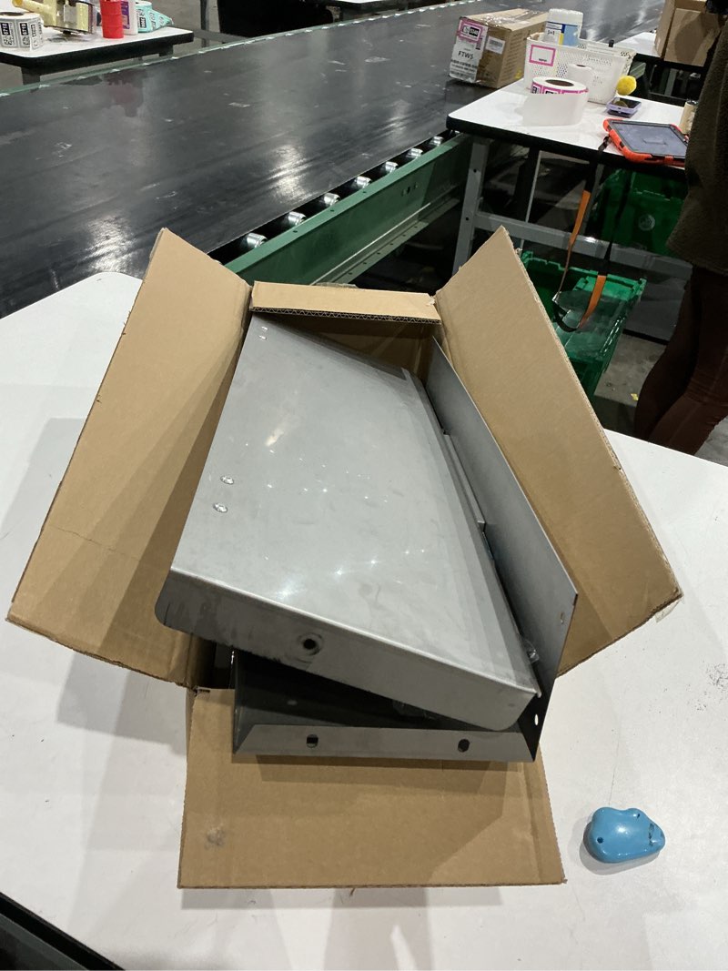 Condition photo showing As Is for stainless steel chicken feeder no waste rodent proof treadle chicken feeder,large chicken coop food dispenser no waste for poultry duck,with weatherproof lid
