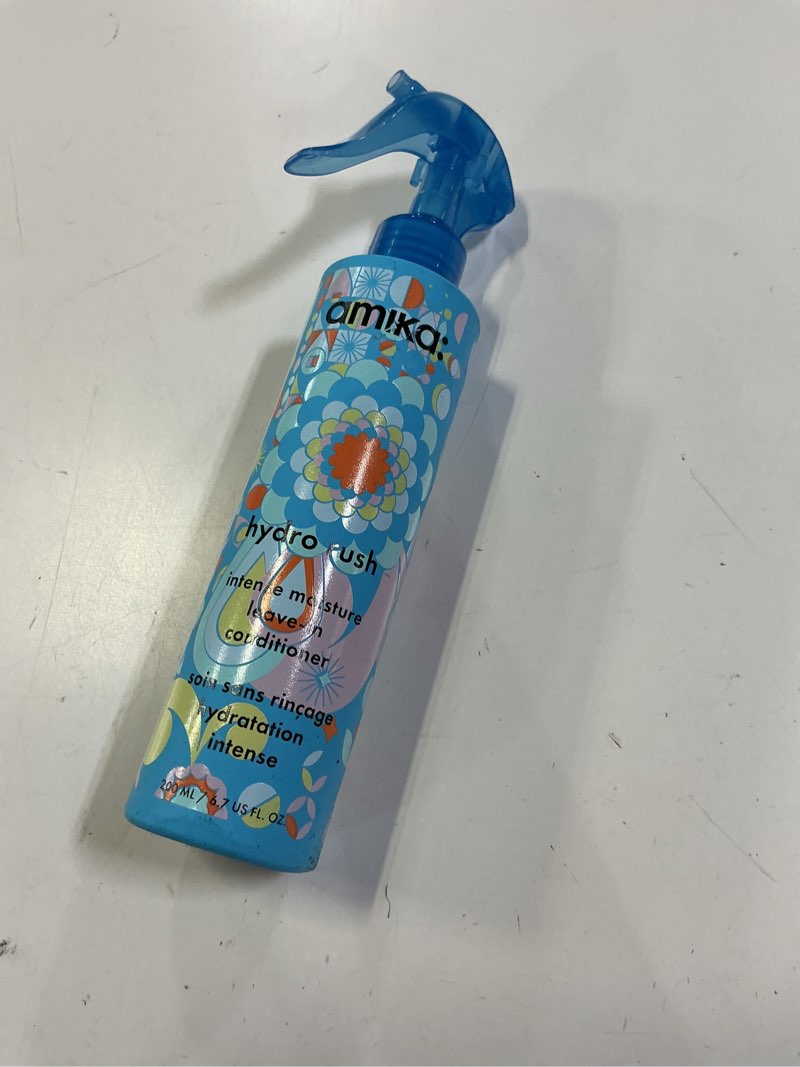 Condition photo showing As Is for amika hydro rush intense moisture leave-in conditioner with hyaluronic acid 6.7 fl oz (pack of 1)