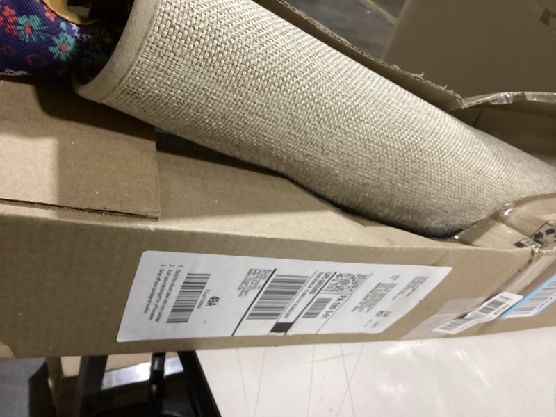 Condition photo showing As Is for LEKEEPGO Door Mat 24"x36", Non Slip Door Mat Indoor Entrance, Rubber Backing Front Indoor Door mat Washable Absorbent Low-Profile Entryway Entry Resist Dirt Inside Door Mats, Khaki 2' x 3' (Rectangular) Khaki