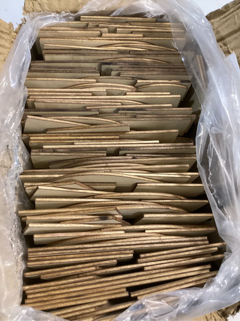 Condition photo showing As Is for 6 inch 88 pieces wood letters crafts wooden letters,unfinished thin alphabet with extras for wall decor
