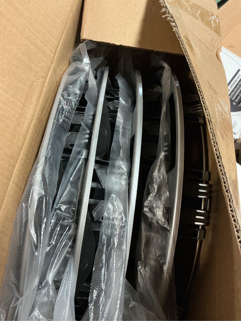 Condition photo showing Good Condition for hubcap wheel cover replacement r17 hub caps universal-fit steel wheel rim cover abs material exterior accessories for car truck suv -set of 4?17-inch?silver-black?