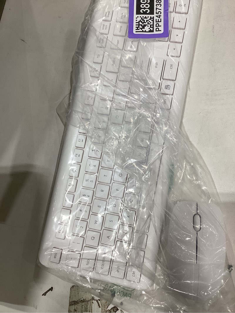 Condition photo showing New/Like New for Wireless Keyboard and Mouse Combo, Full-Size Silent Ergonomic Keyboard and Optical Mouse, Long Battery Life, 2.4G Lag-Free Mice Keyboard for Computer,Mac,Laptop,PC,Windows(Avocado Green)