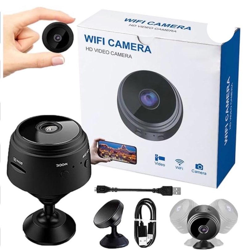 cameras home indoor use cam night vision motion detection baby monitor wireless outdoor nanny espias ocultas wifi security secret (1296p)