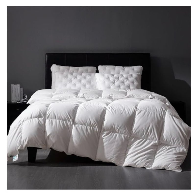 Three Geese Luxury Down Comforter Palatial King Size, All-Season Duvet Insert 120x98 Inch with 100% 