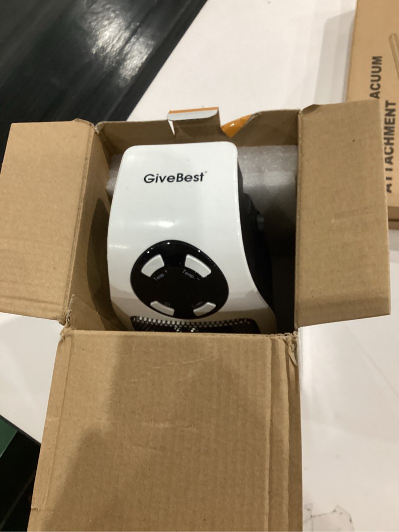 Condition photo showing Good Condition for GiveBest Programmable Space Heater with LED Display, Remote Wall Outlet Electric Heater with Thermostat and Timer for Home Office Bathroom Indoor Use, Small Plug in 450 Watt Heater, ETL Listed 1 Count Wall Outlet