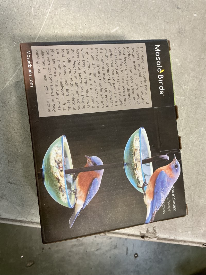 Condition photo showing New/Like New for Mosaic Birds Double Hanging Poppy Feeder