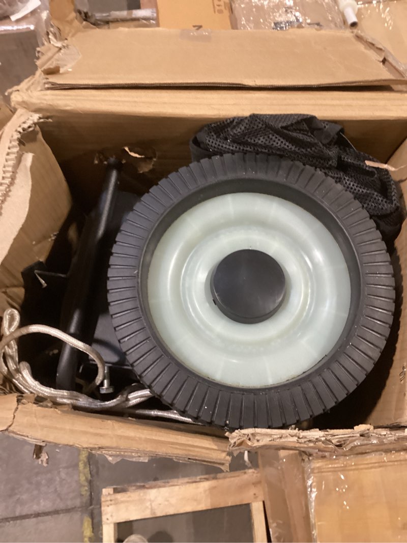 Condition photo showing Good Condition for GarveeTech 50" Lawn Sweeper Tow Behind, Heavy Duty Yard Sweeper Pull Behind with 26 Cu.Ft Large Hopper & Adjustable Sweeping Height, Universal Leaf Grass Collector for Tractor ATV UTV, Black