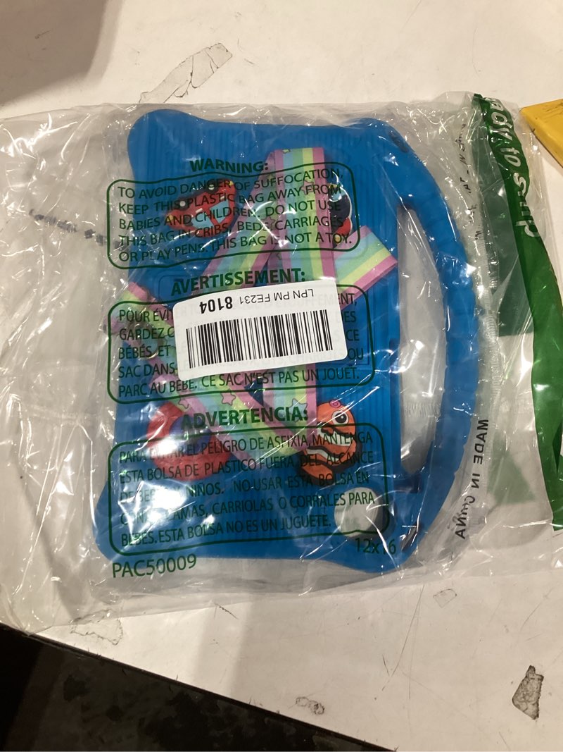 Condition photo showing Good Condition for Kids Case for Samsung Galaxy Tab A11 / Tab A9 (8.7-inch), Soft Silicone Cover with Kickstand Handle Strap,Sky Blue