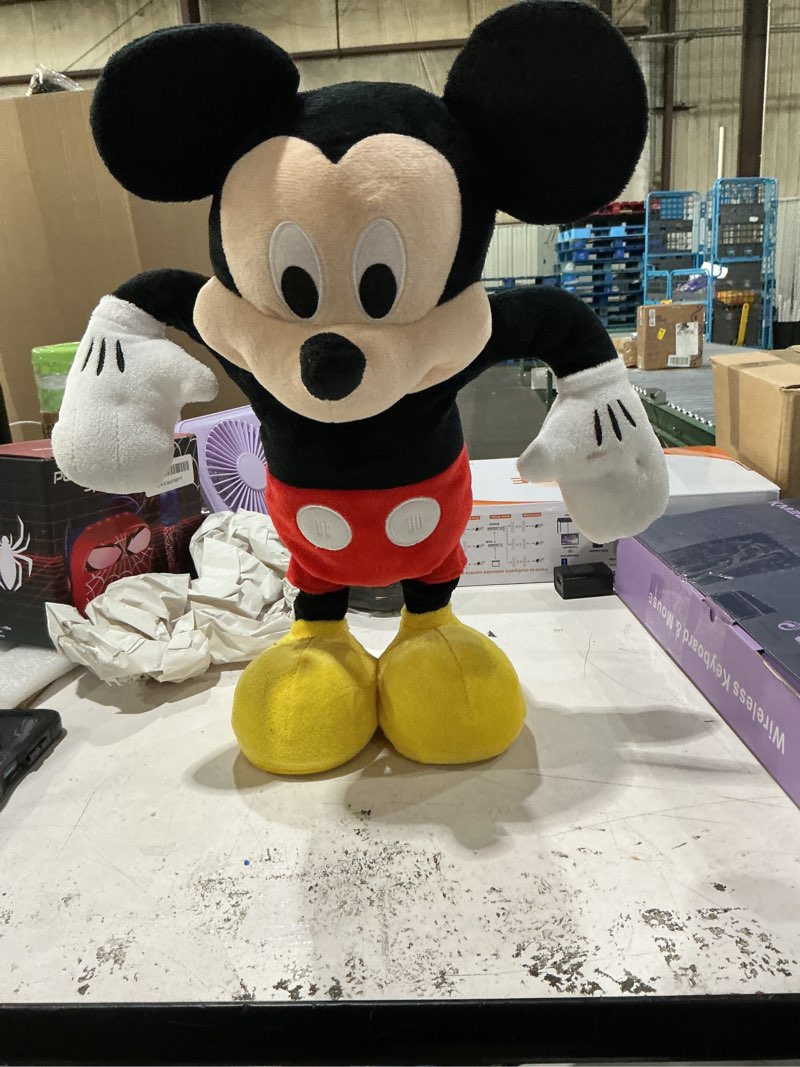 Condition photo showing Good Condition for disney junior mickey mouse hot diggity dance mickey feature plush stuffed animal, motion, sounds, and games, kids toys for ages 3 up by just play