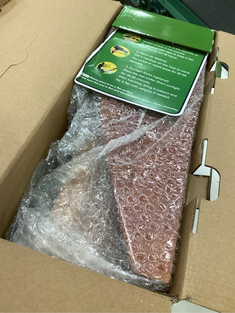 Condition photo showing New/Like New for Putting Green Indoor,Golf Putting Mat with Auto Ball Return,Premium Crystal Velvet Surface, Practice Putting mat, Perfect Training Aid & Gift for Golf Lovers Christmas Light green a hole