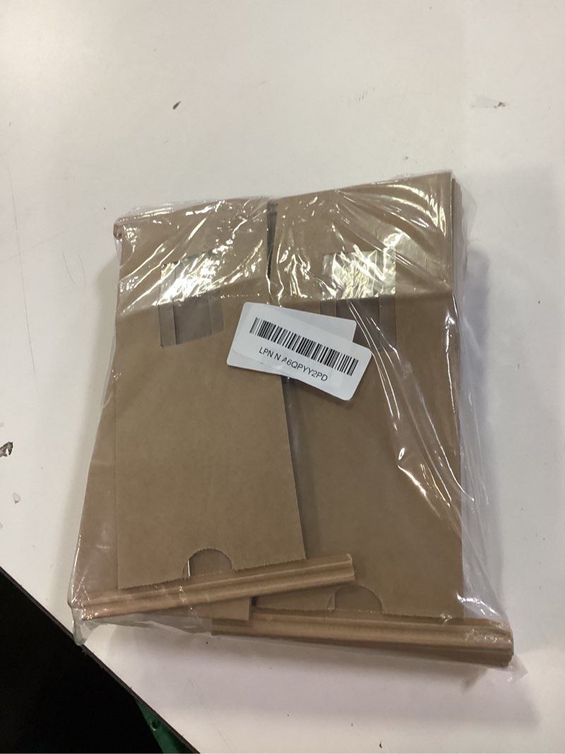 Condition photo showing New/Like New for Resealable Kraft Tin Tie Poly-Lined Bags Coffee Bags Reclosable Tin Tie Bags with Window - 1/2 Lb - 50 Pack