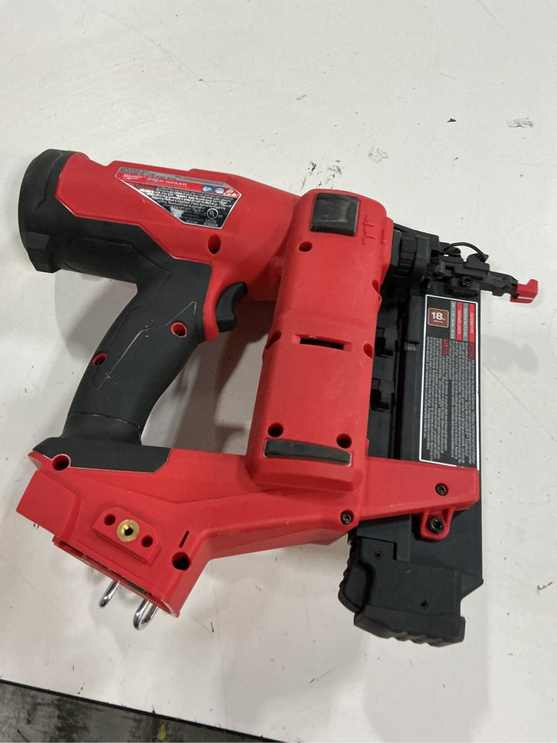 Condition photo showing Good Condition for milwaukee 2746-20 m18 fuel 18v li-ion brushless cordless gen ii 18ga brad nailer