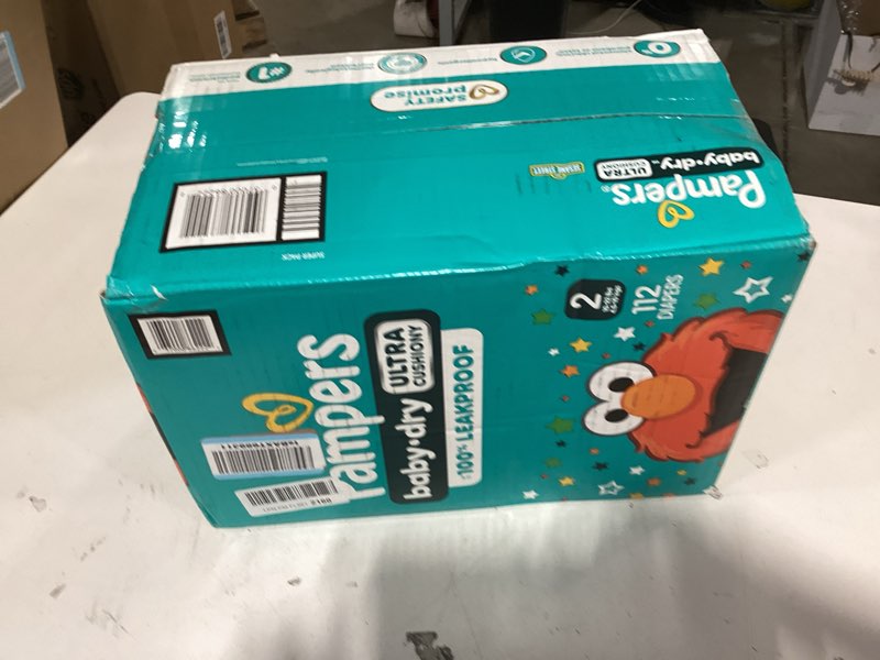 Condition photo showing New/Like New for pampers diapers - baby dry - size 2, 112 count, absorbent disposable infant diaper (packaging may vary) size 2 112