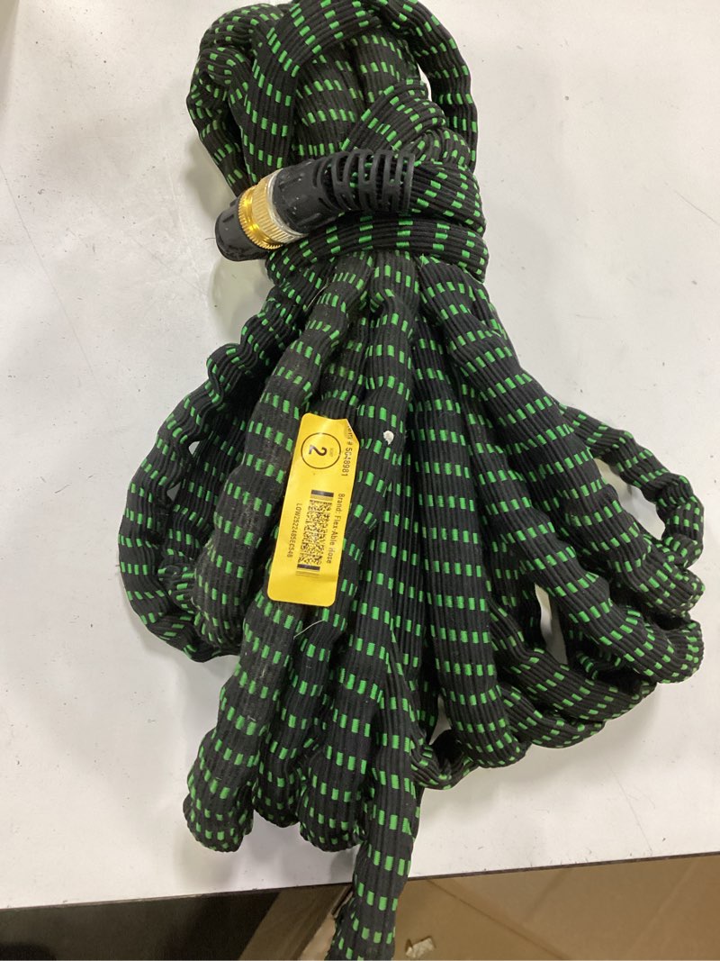 Condition photo showing As Is for flex-able hose xtreme 1-in x 100-ft kink free woven green hose
