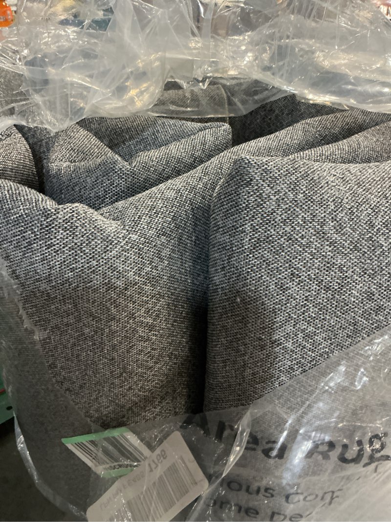 Condition photo showing As Is for 8x10 Washable Neutral Area Rug Beige Vintage Living Room Bedroom Carpet Non-Slip Soft Low Pile Floral Indoor Large Throw Rug for Dining Room Office 8' x 10' (Rectangular) Beige