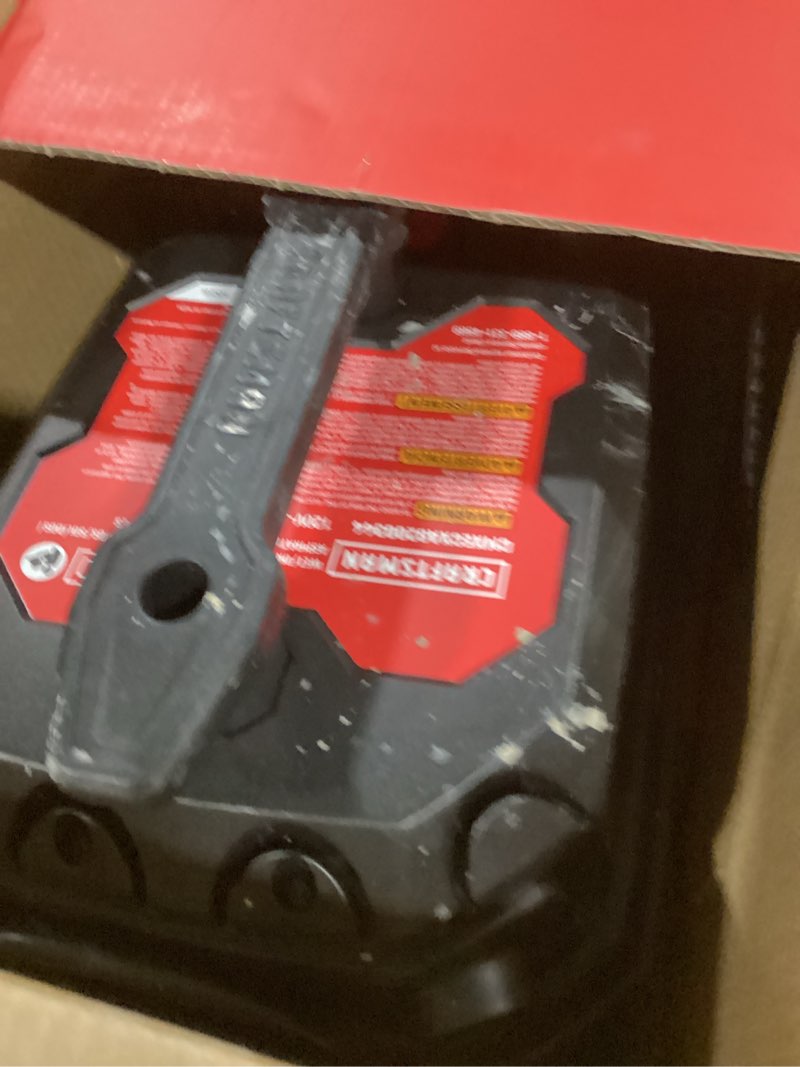 Condition photo showing As Is for craftsman 3-gallon 3 hp corded wet/dry shop vacuum with accessories included
