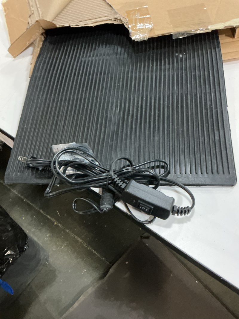Condition photo showing Good Condition for Cozy Products Electric Foot Warmer Mat 14  X 21  Heated Floor Mat Safe Office Space Heater 150 Watts