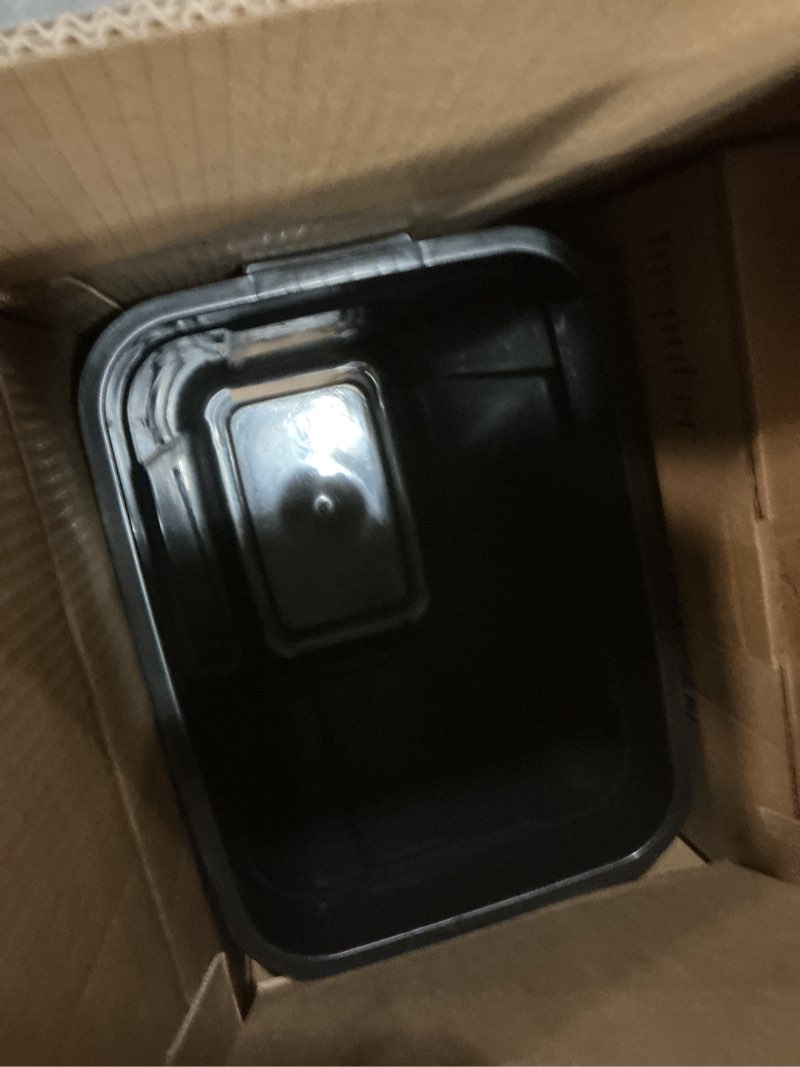Condition photo showing Good Condition for insputer double 40qt pull out trash can under cabinet, heavy duty under sink garbage bin kit with soft-close slides for kitchen, laundry, requires minimum cabinets opening 18" w x 24" d silver double-10gal