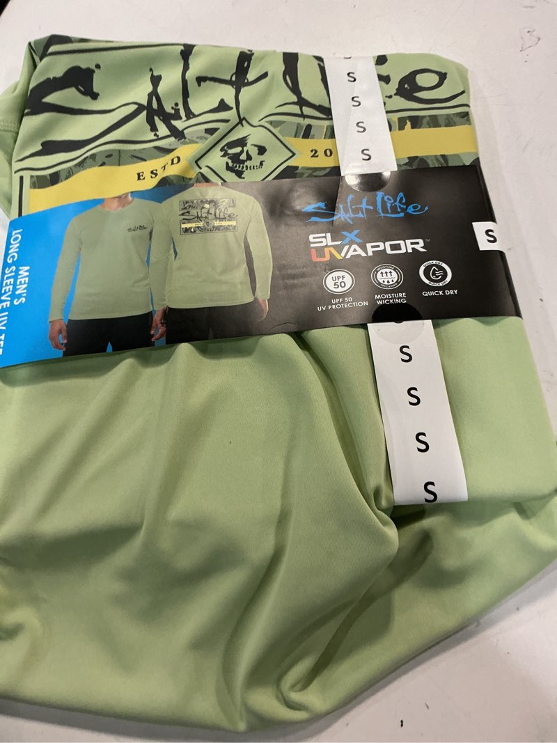 Condition photo showing Good Condition for (size:s)salt life men's long sleeve uv tee