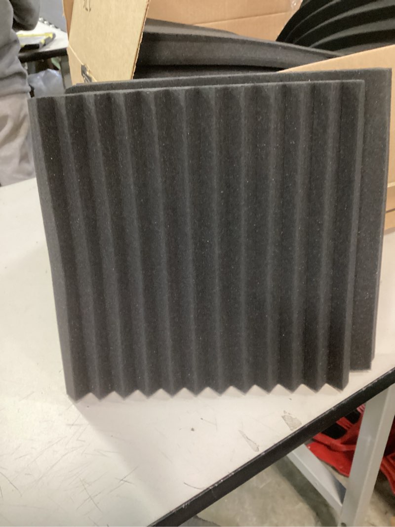 Condition photo showing As Is for Ikaufen 48 Pack Acoustic Foam Panels, 2" X 12" X 12" Studio Foam Wedges, High Density and Flame Retardant Sound Proof Foam Panels for Wall and Ceiling