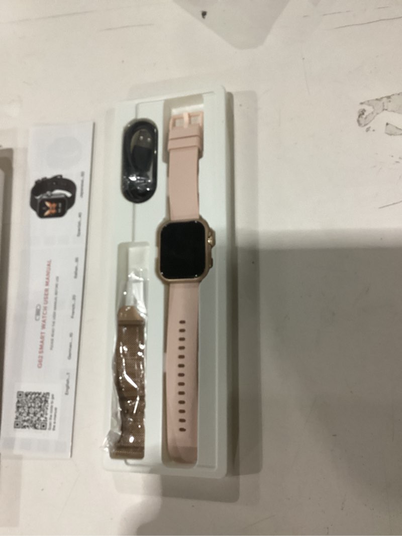 Condition photo showing New/Like New for Smart Watch for Women Men Fitness: Smart Watch for iPhone&Android Bluetooth Call with SpO2 Sleep Heart Rate Monitor,IP68,Fitness Tracker with 120+Sport,Reloj Inteligente 30 Day+Battery Life, 2 Bands