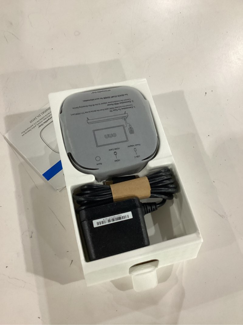 Condition photo showing Good Condition for onn 4k plus streaming device with google tv – 16gb storage, 2gb ram, wi-fi 6, dolby vision & dolby atmos, voice remote, 4k uhd