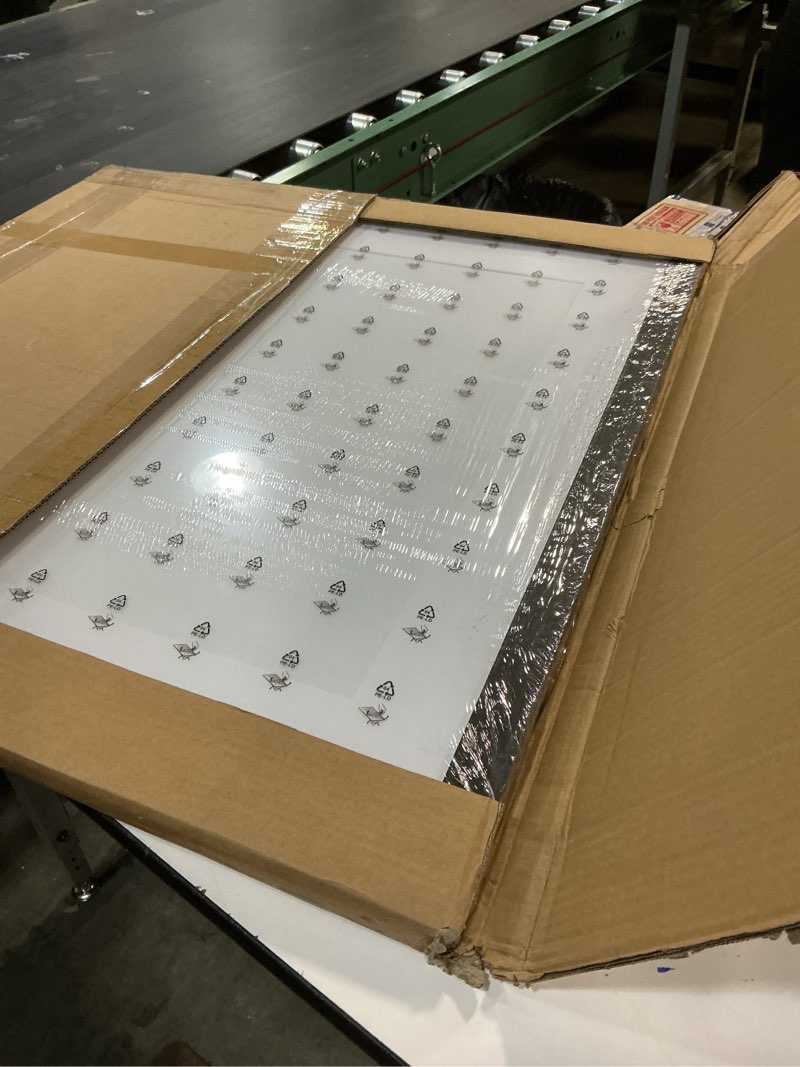 Condition photo showing Good Condition for 30x30 Picture Frame Black with 24x24 Mat, Display Photo 24x24 with Mat or 30 x 30 Without Mat, Wall Hanging Large 30x30 Poster Frame with Shatter Resistant Plexiglass, Black Black 30x30 inch