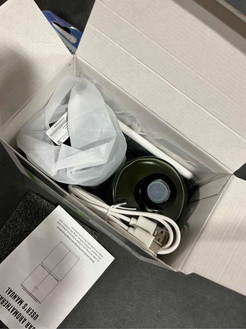 Condition photo showing Good Condition for Car Air Freshener, Smart Car Air Freshener, RGB Music Syncing Light, Diffuser 150ml Capacity for 6 Months, Auto On/Off, Three Adjustable Modes (Angels)