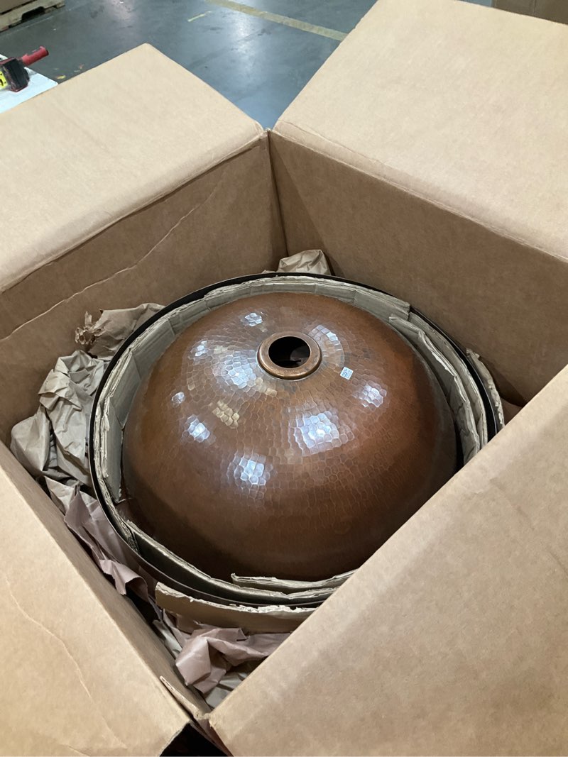 Condition photo showing Good Condition for premier copper products sh-l100db hand hammered copper 10.5-inch dome pendant light shade